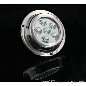 316 Stainless Steel 6X3w 18W LED Underwater Yacht Marine Light